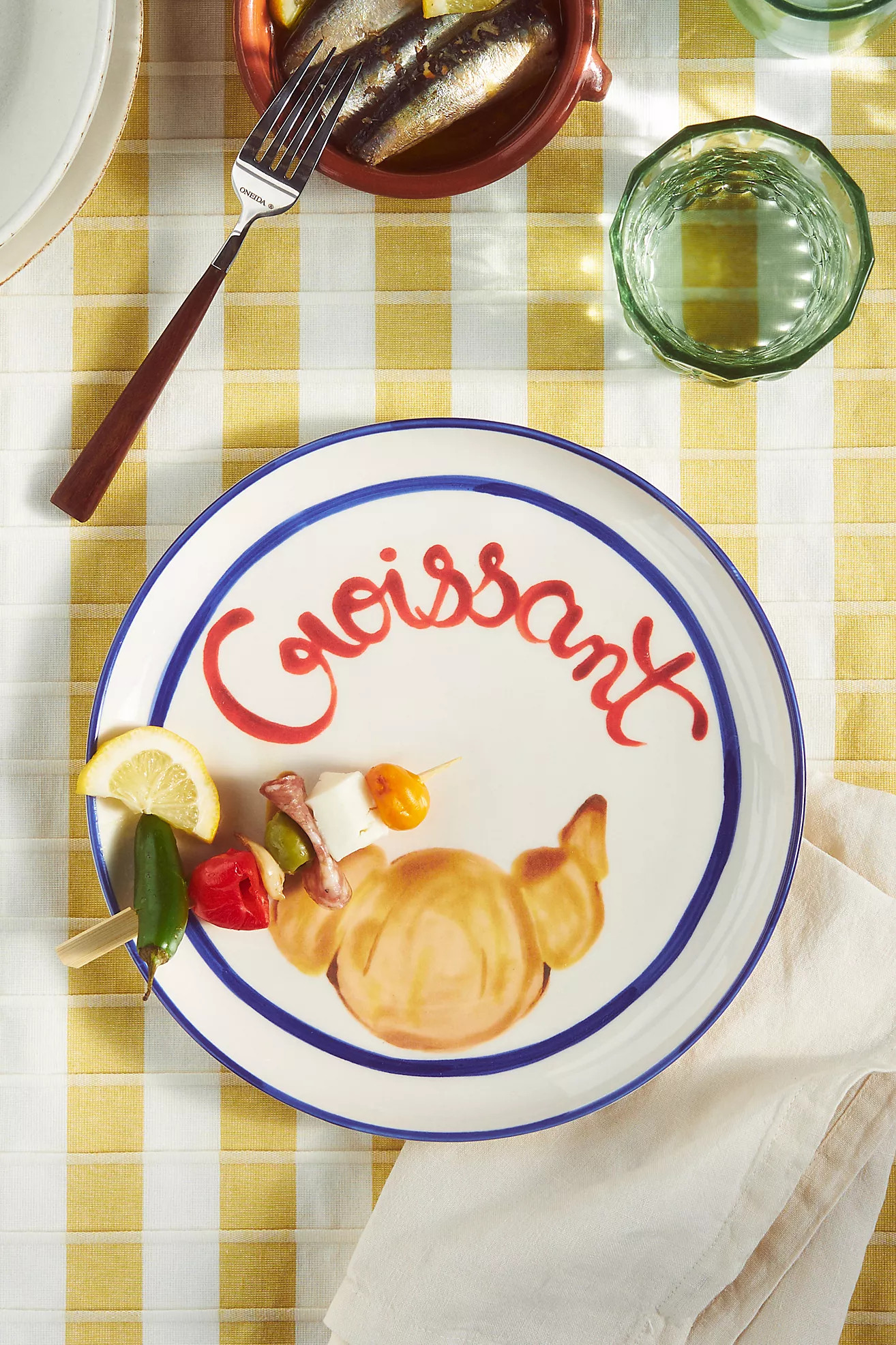 Harlie Brown Studio Belle Journée Stoneware Dessert Plate | Anthropologie (US)