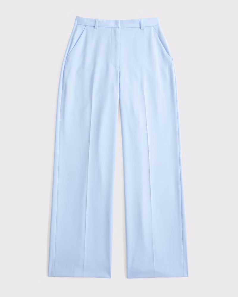 Curve Love Tailored Wide Leg Pant | Abercrombie & Fitch (US)