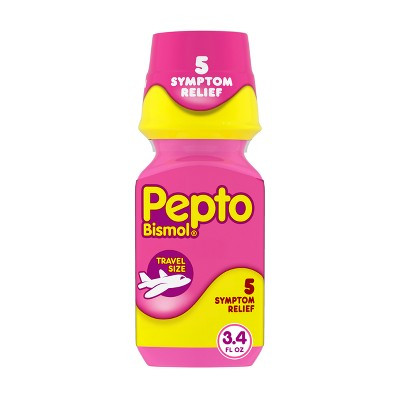 Pepto-Bismol Liquid, Upset Stomach Relief, Stomach Relief, Anti-Diarrheal - Travel Size - 3.4 fl oz | Target