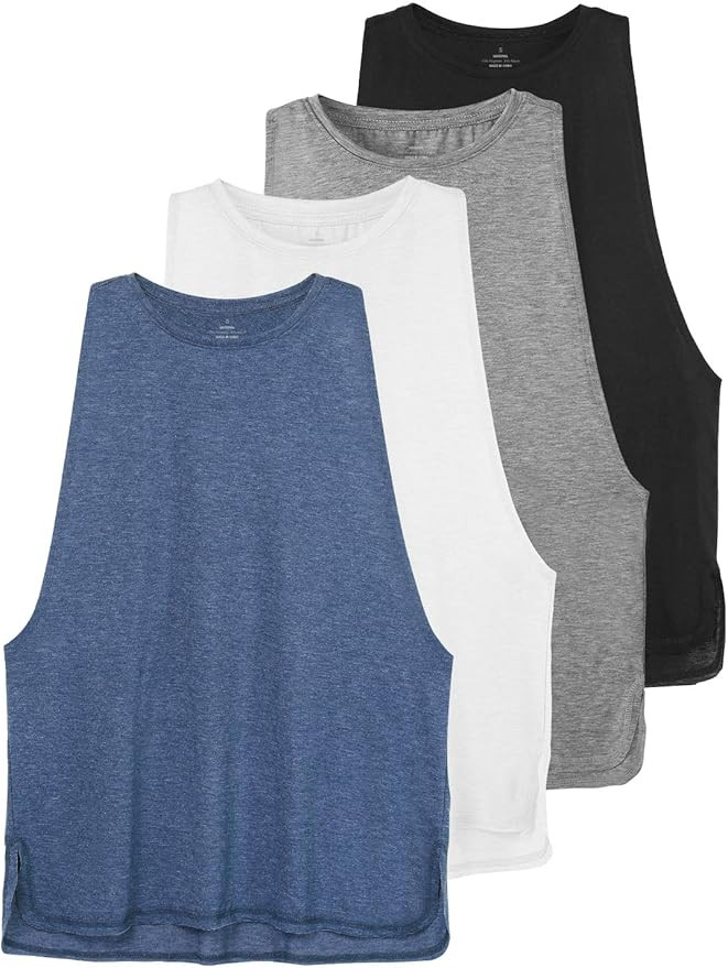Cosy Pyro Workout Tank Tops for Women Lightweight Running Tanks Basic Gym Tops Sleeveless Athleti... | Amazon (US)