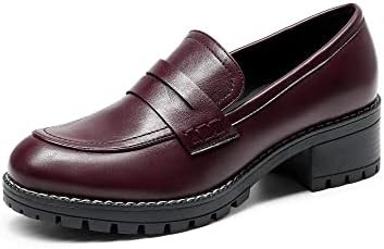 DREAM PAIRS Women's Penny Chunky Loafers Work Shoes | Amazon (US)