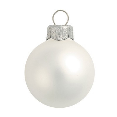 Northlight Matte Finish Glass Christmas Ball Ornaments - 4.75" (120mm) - Silver - 4ct | Target