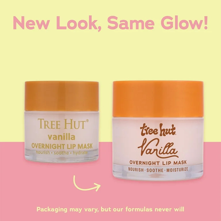 Tree Hut Vanilla Hydrating Overnight Lip Mask, 0.6 oz | Walmart (US)