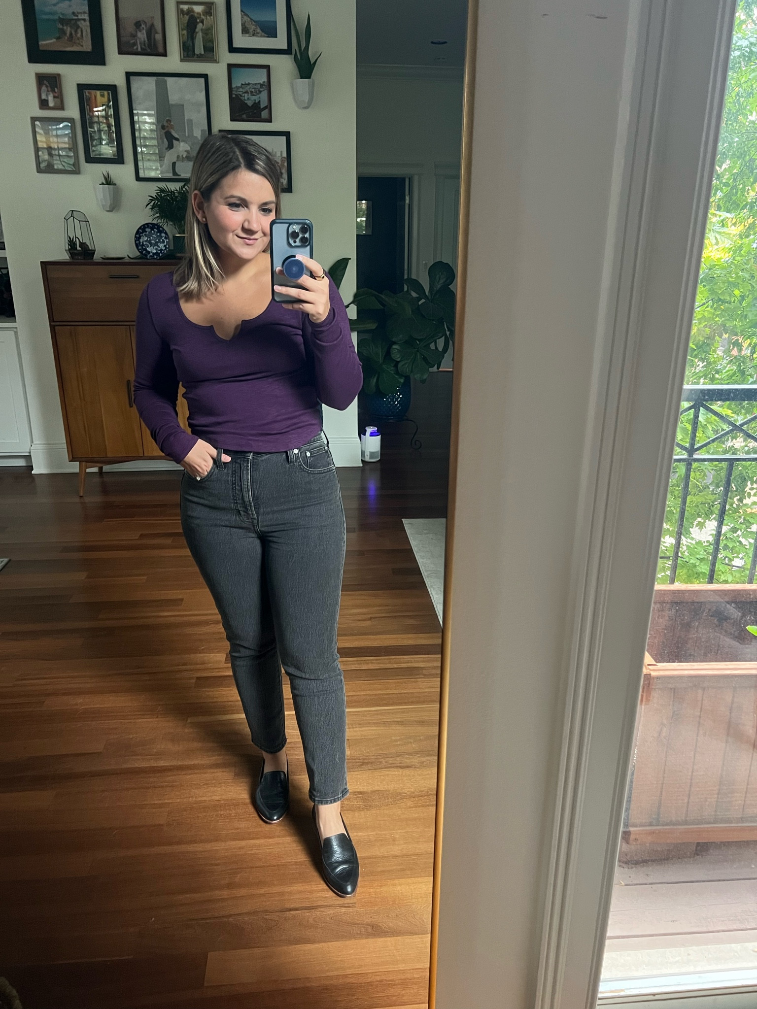 Long sleeve top on sale - size small
Straight leg jeans - size 26 petite 
Loafers - old from Madewell but linked this years versions!

#LTKxMadewell #LTKfindsunder100 #LTKsalealert