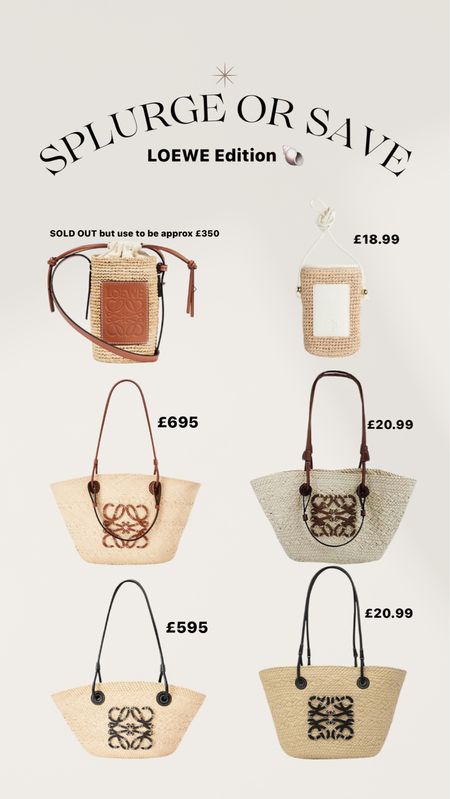 loewe basket bag save or splurge 🐚

#LTKitbag #LTKfindsunder50 #LTKeurope