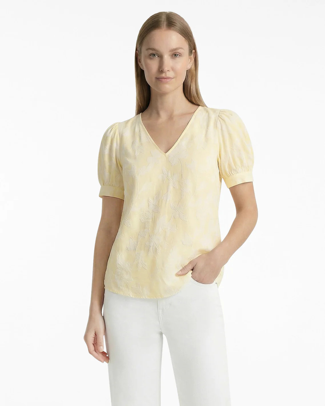 Striped Fil Coupe Heidi Top | Draper James (US)