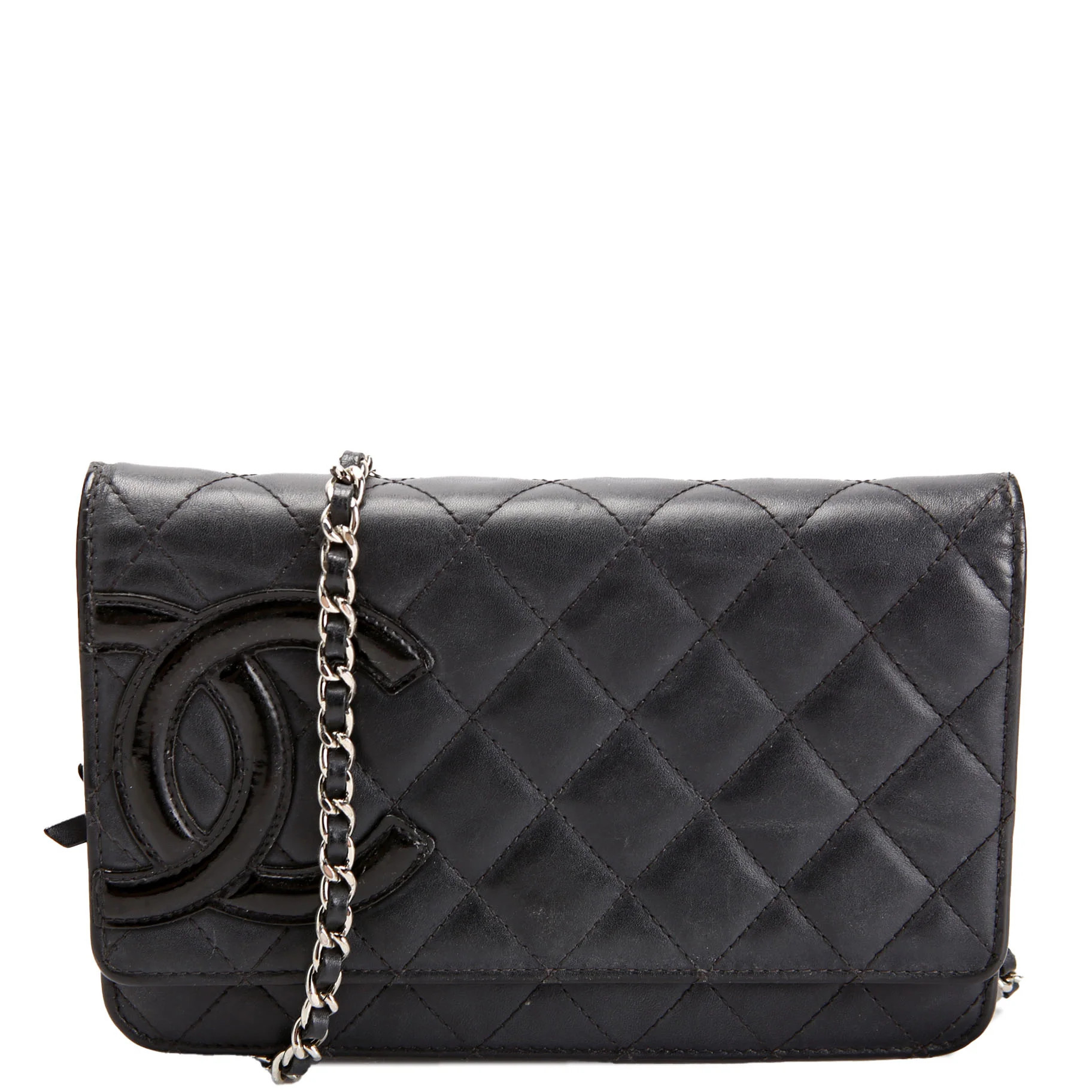 Wallet On Chain Cambon Ligne Black | Keeks Designer Handbags
