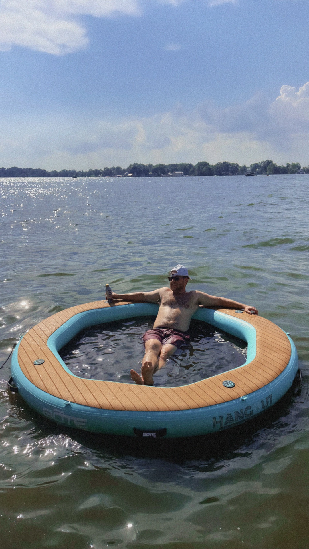 I’ve never been on a more sturdy float in my life. We had 4 adults sitting on the side of it and we were all still above the water without sinking!!!

#LTKActive #LTKSwim #LTKvlog