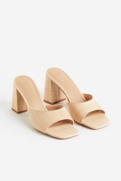 Straw-look Mules | H&M (US + CA)