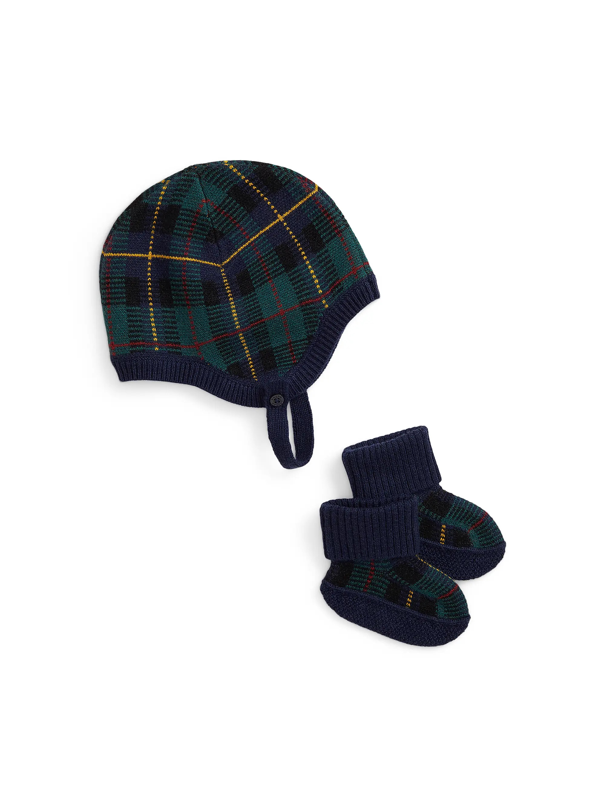 Baby Boy's Wool Bonnet & Booties Set | Saks Fifth Avenue