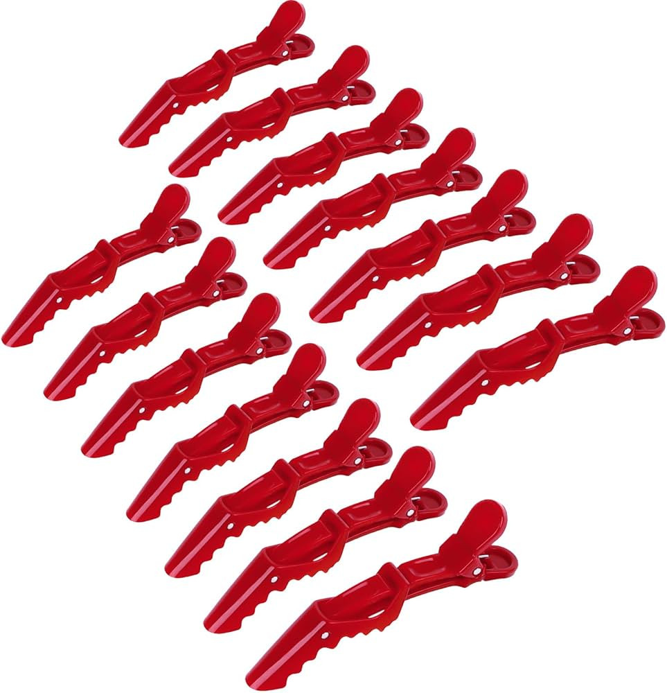 Ondder 14 Pcs Red Large Alligator Hair Clips for Styling Sectioning, Professional Strong Hold for... | Amazon (US)