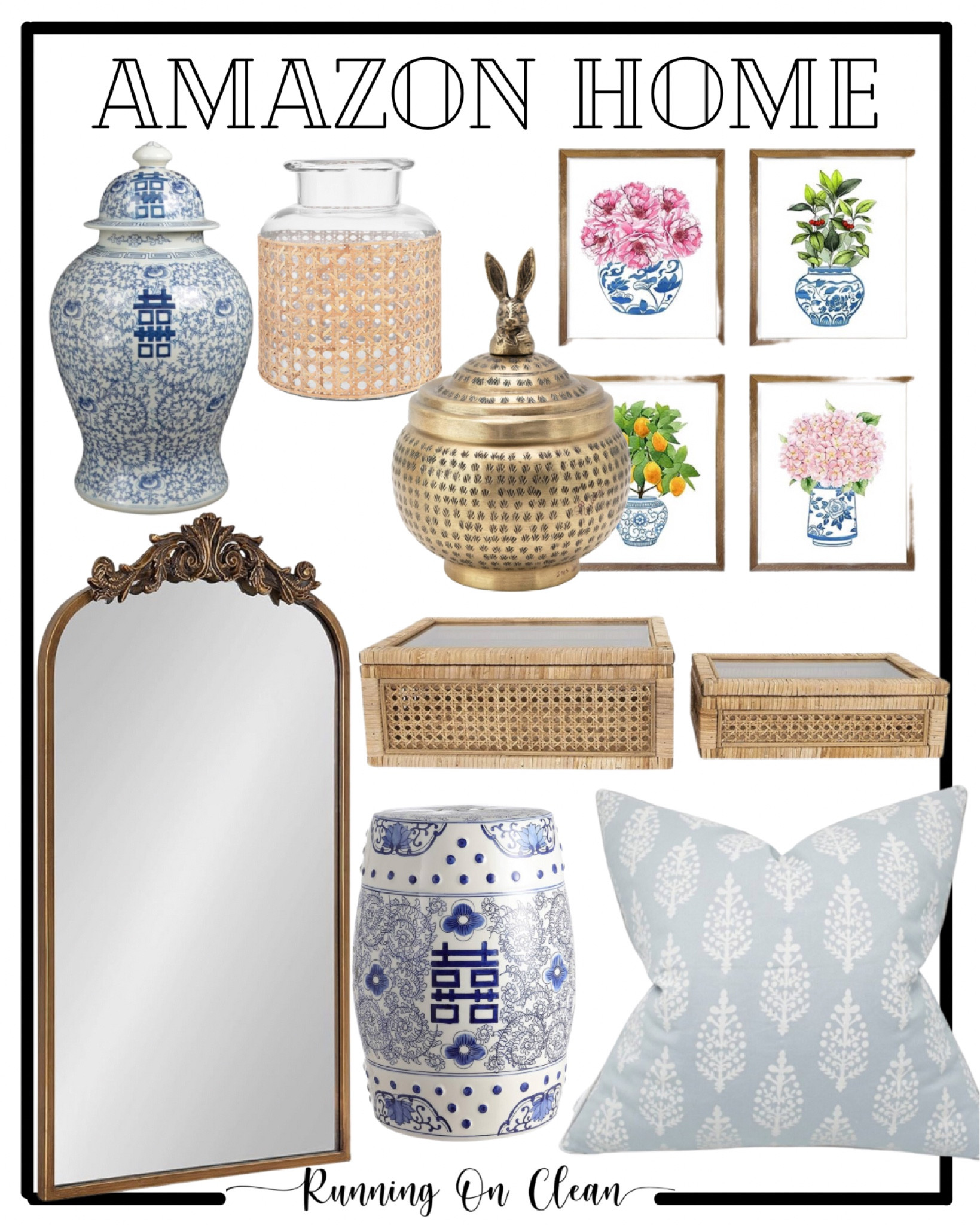 Amazon home finds
Home decor finds
Blue and white home finds 
Ginger jars
Pillows
Decor 
Book shelf styling 

#LTKfindsunder100 #LTKhome #LTKSeasonal