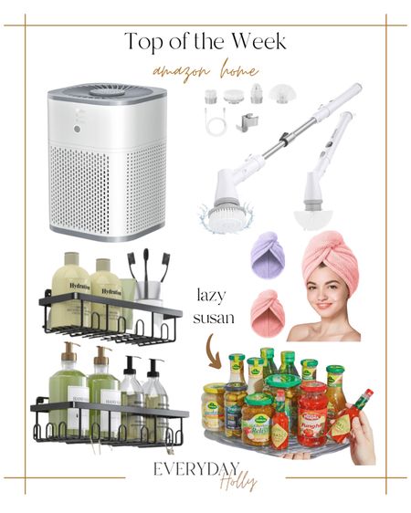 Top of the week | Amazon Home 

Amazon Home finds  home  lazy Susan  hair wrap  shower shelf  home cleaning  air purifier  home products  best sellers   Top sellers 

#LTKfindsunder100 #LTKCyberWeek #LTKhome