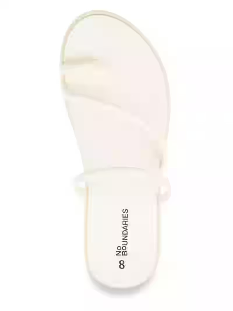 No Boundaries Women's Strappy Toe Loop Sandal | Walmart (US)