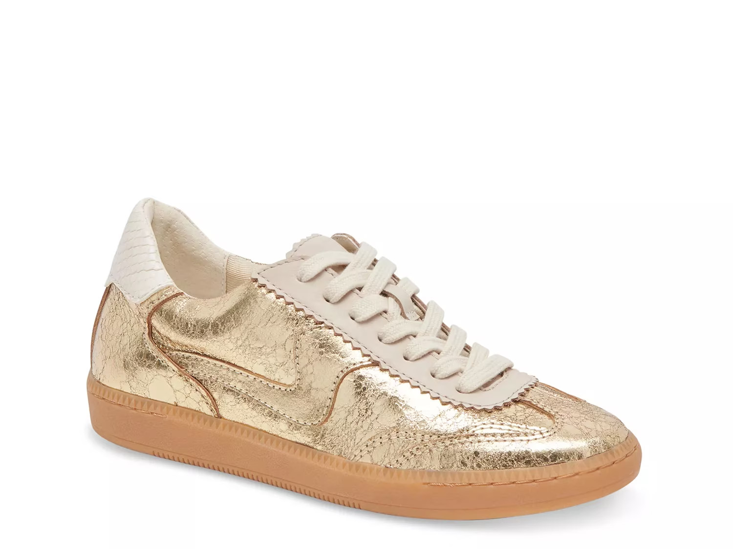 Dolce Vita Notice Court Sneaker | Women's | Gold Metallic | Size 6 | Sneakers | DSW