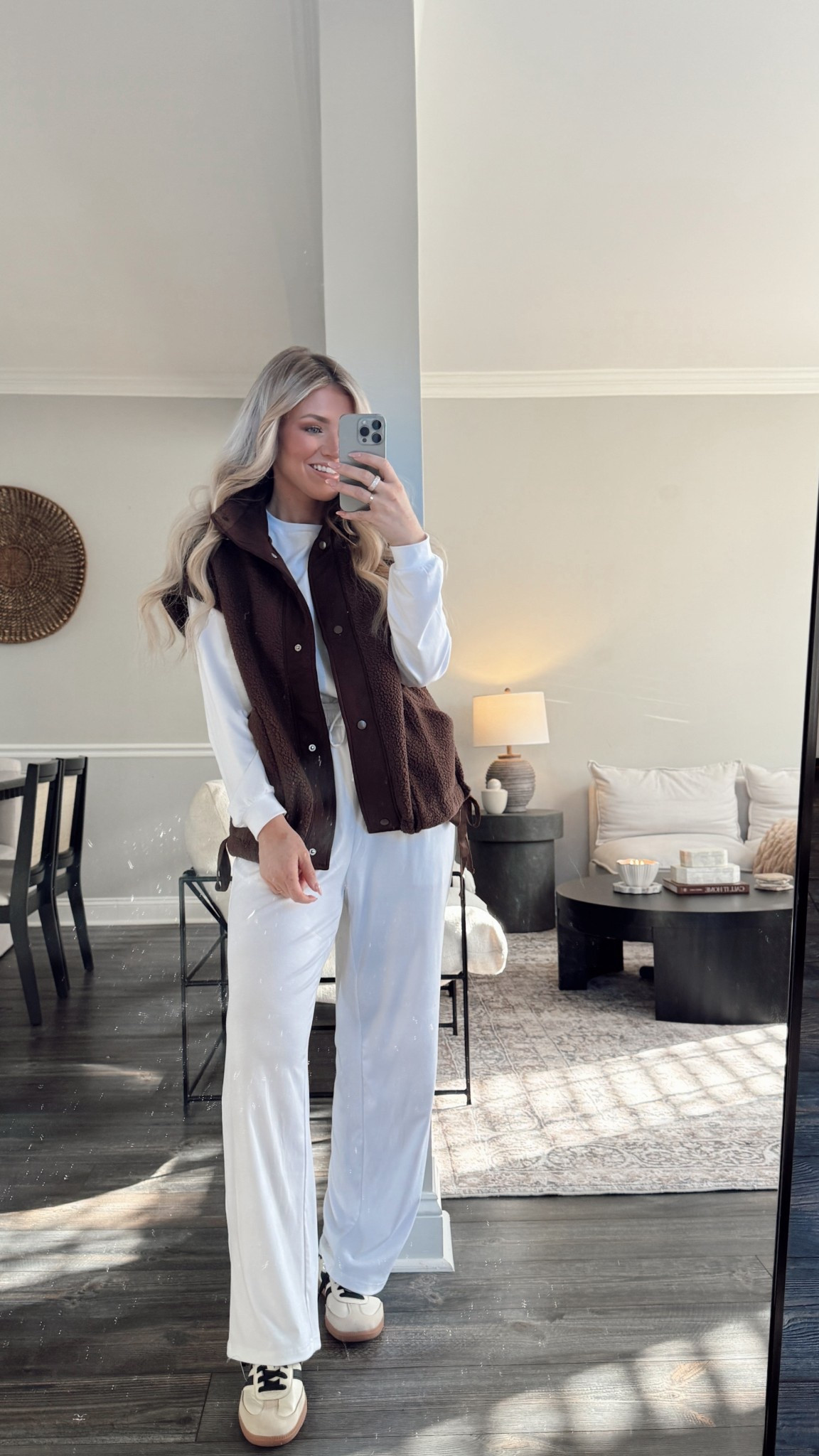 Amazon recent favorites: this matching set and vest! Such an adorable look for running errands. Did a medium in both! 

#LTKFindsUnder100 #LTKSeasonal