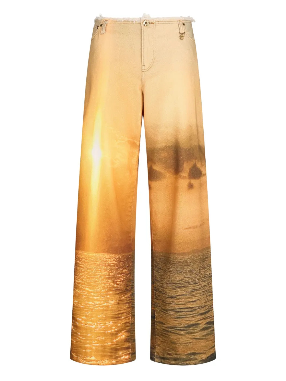 Roberto Cavalli graphic-print Trousers | Orange | FARFETCH | Farfetch Global