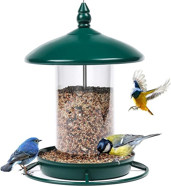 Bird Feeders for Outdoors Hanging. Weather Resistant Hanging Wild Bird Feeder. Easy to Clean & to... | Amazon (US)
