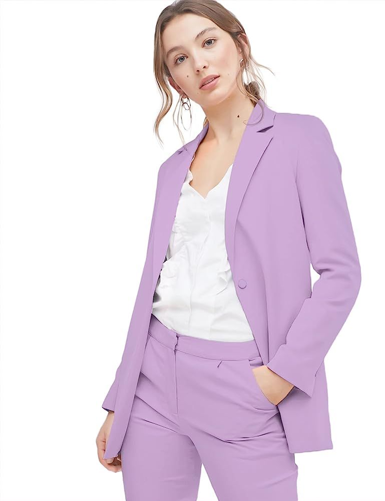 Amazon Blazer | Amazon Fashion | Workwear | Spring Fashion.  Purple Blazer| Pastel Blazer | Easter  | Amazon (US)