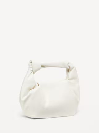 Faux-Leather Croissant Bag | Old Navy (US)