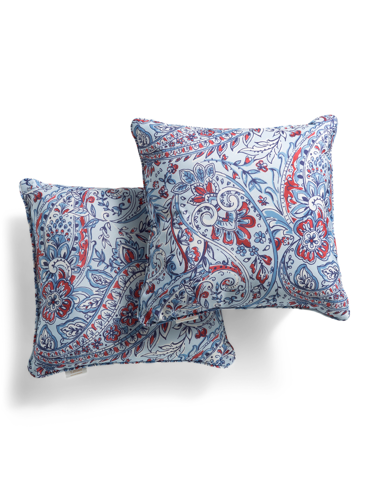 2pk 18x18 Garden Gala Paisley Outdoor Pillows | TJ Maxx