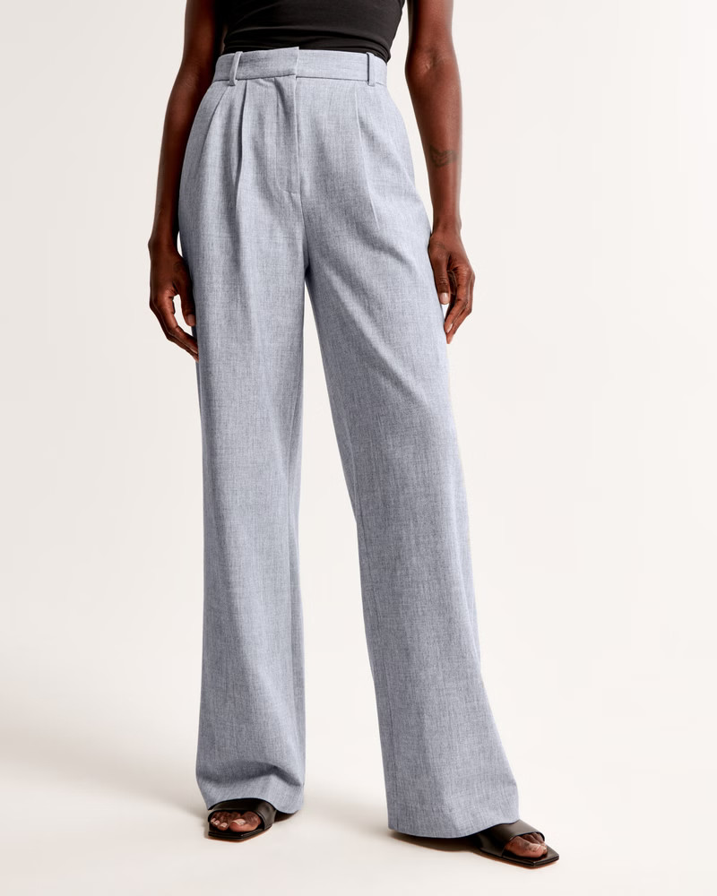A&F Sloane Tailored Wide Leg Pant | Abercrombie & Fitch (US)