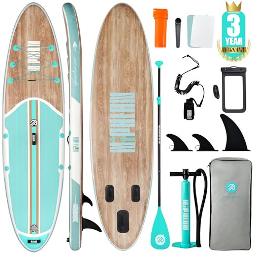 Niphean Inflatable Stand Up Paddle Board with SUP Accessories, Anti-Slip EVA Deck, 10'6'' Inflatable Paddle Boards for Adults & Youth of All Skill Levels | Amazon (US)