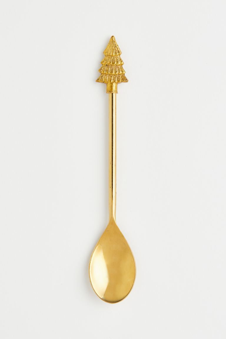 Spoon - Gold-colored/Christmas tree - Home All | H&M US | H&M (US + CA)