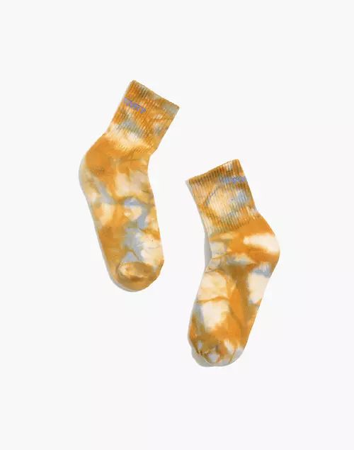 Positivity Tie-Dye Ankle Socks | Madewell
