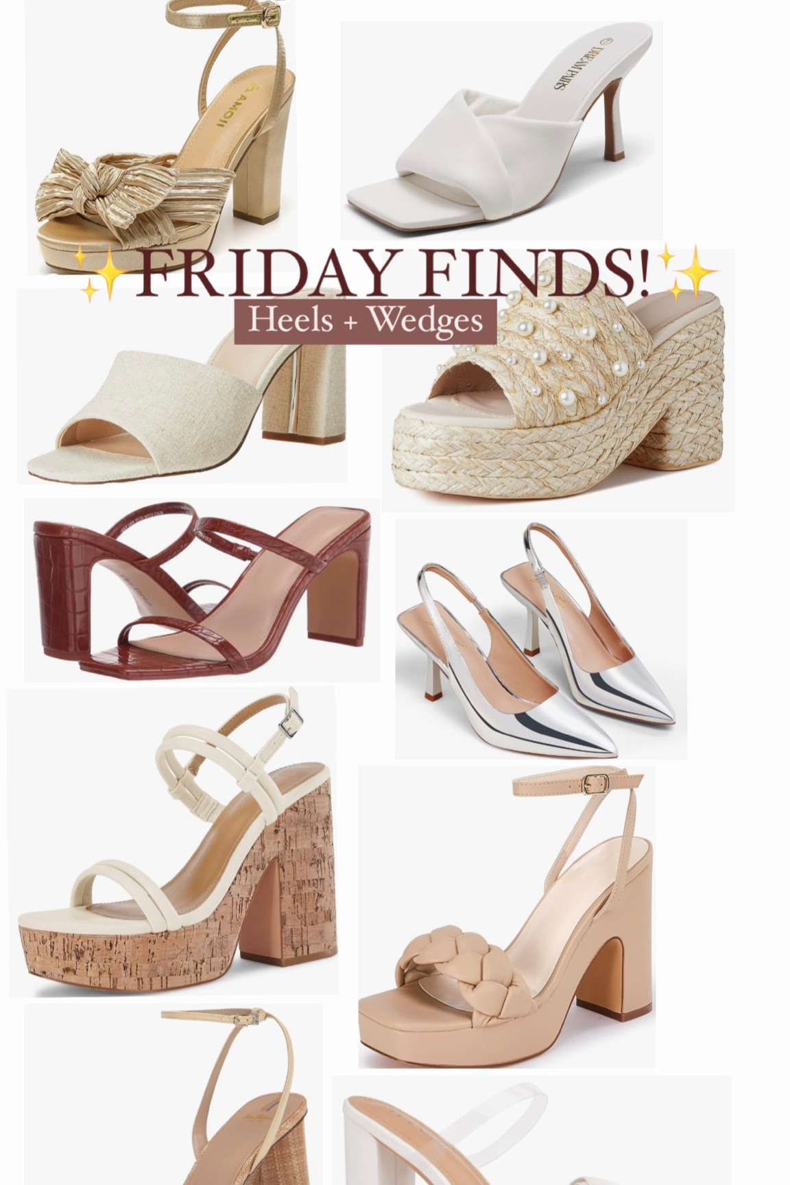 Your Friday Finds for early spring heels and wedges! These are all some of my favorites 


#LTKstyletip #LTKSpringSale #LTKfindsunder50