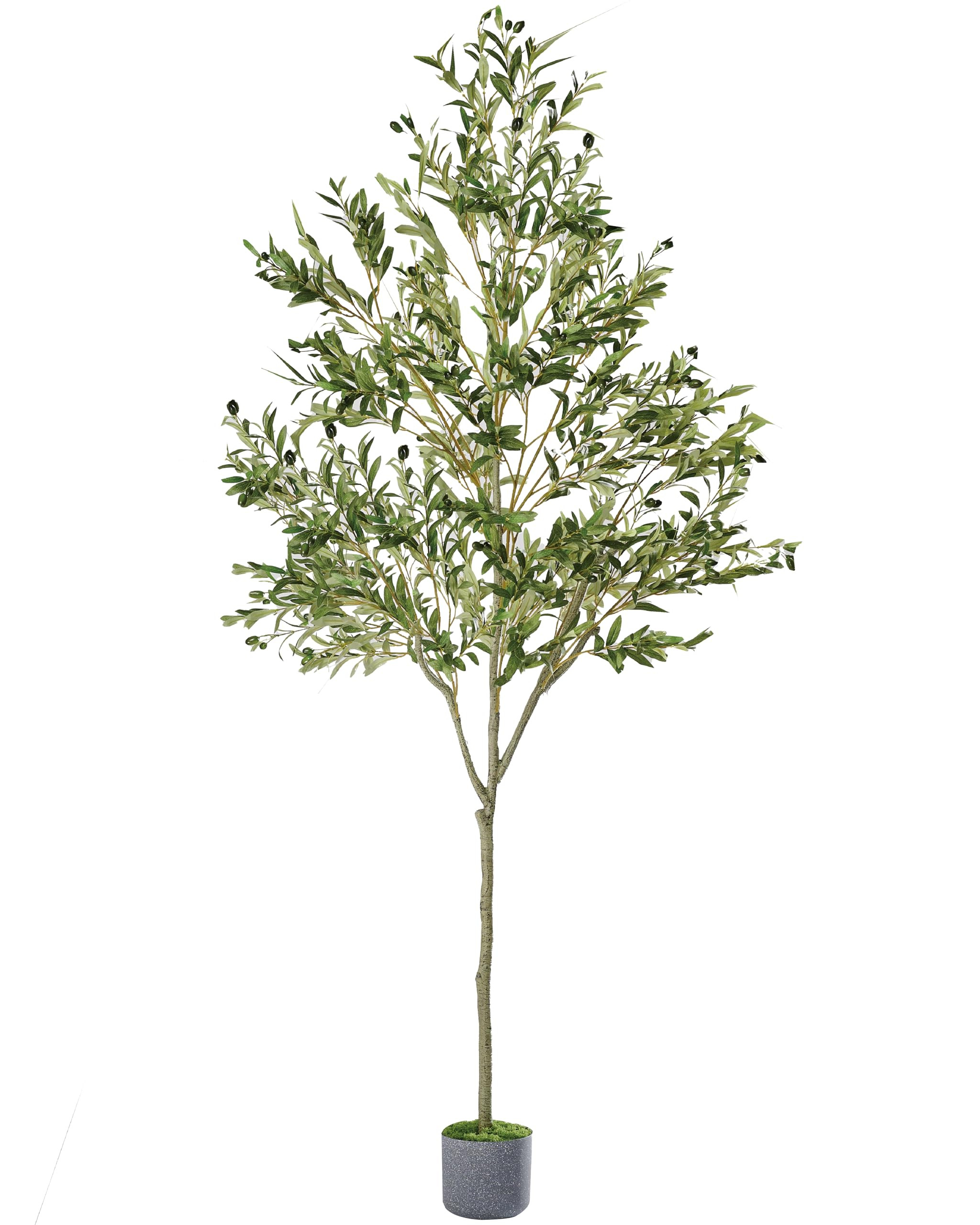 Faux Olive Tree 7ft, Artificial Olive Tree Indoor with Realistic Leaves Fruits, Fake Olive Trees ... | Amazon (US)