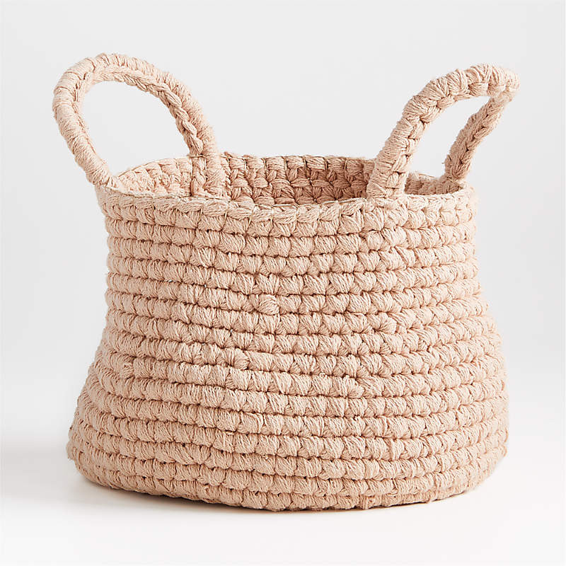 Uma Ivory Rope Basket + Reviews | Crate & Kids | Crate & Barrel