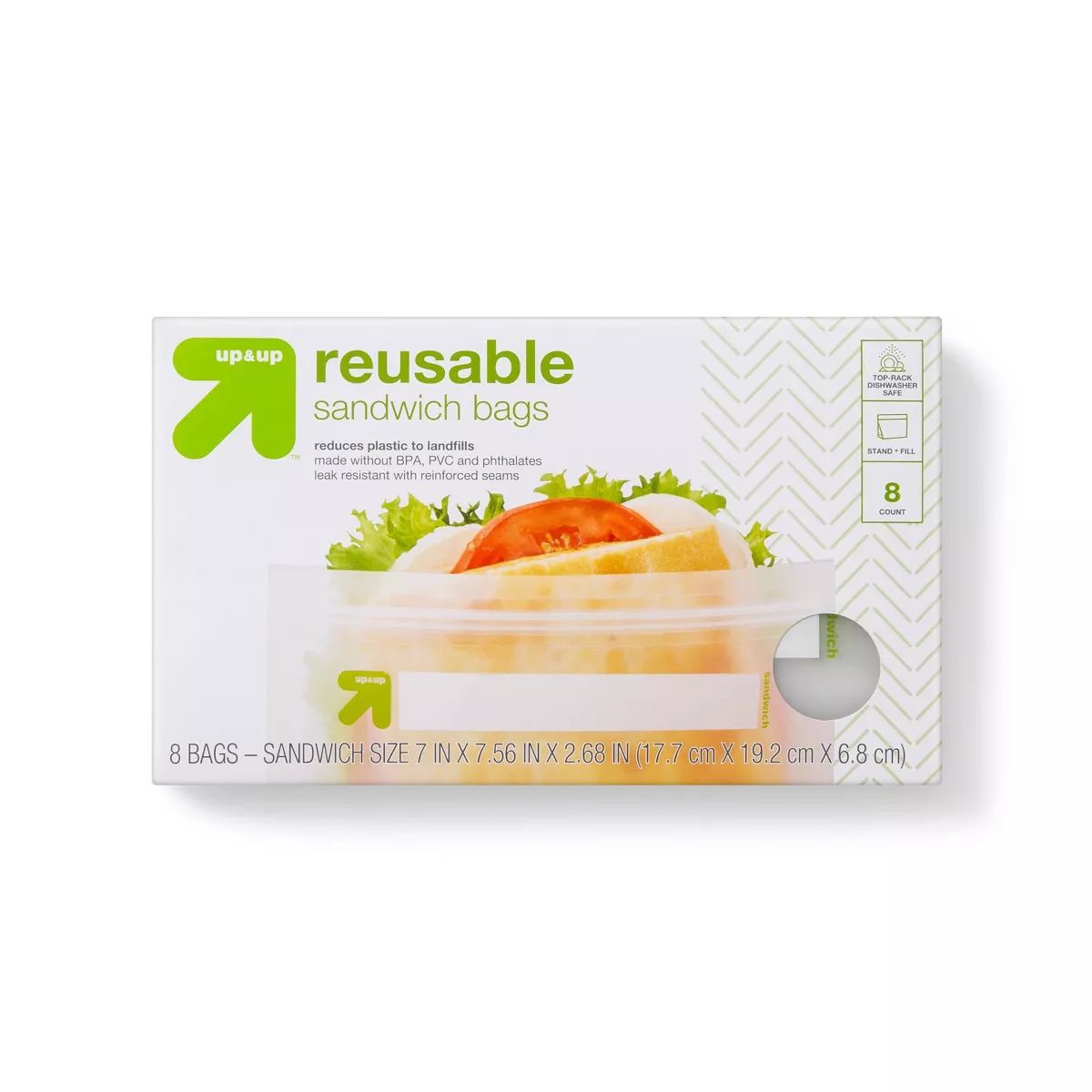 Reusable Bag - Sandwich - 8pk - up & up™ | Target
