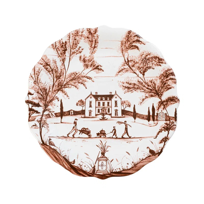 Country Estate Harvest Party Plate Assorted Set Of 4 | Wayfair North America