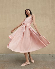 Marianna Blush Tiered Dress | Loeffler Randall