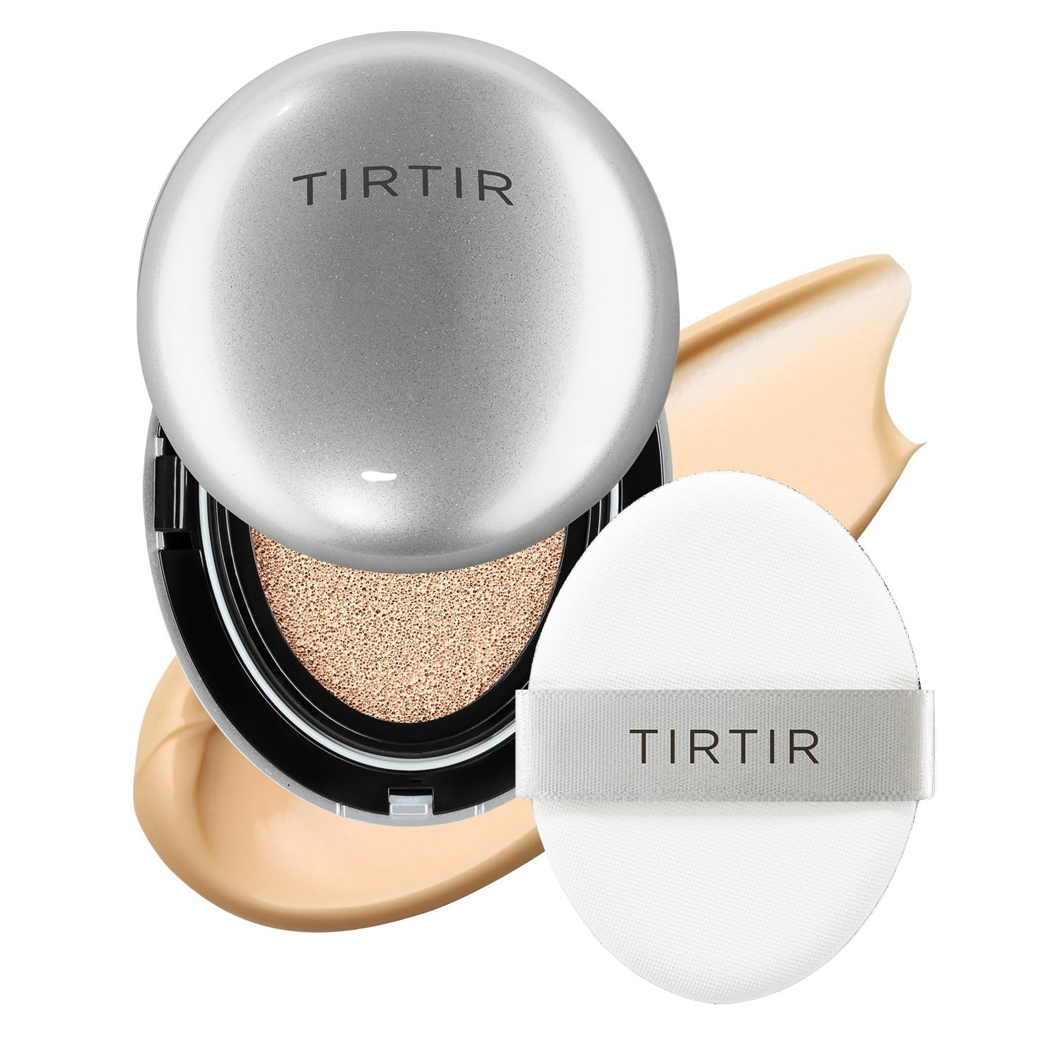 TIRTIR Mask Fit Aura Silver Cushion Foundation | Semi-glow Finish, Natural Coverage, Moisturizing... | Amazon (US)