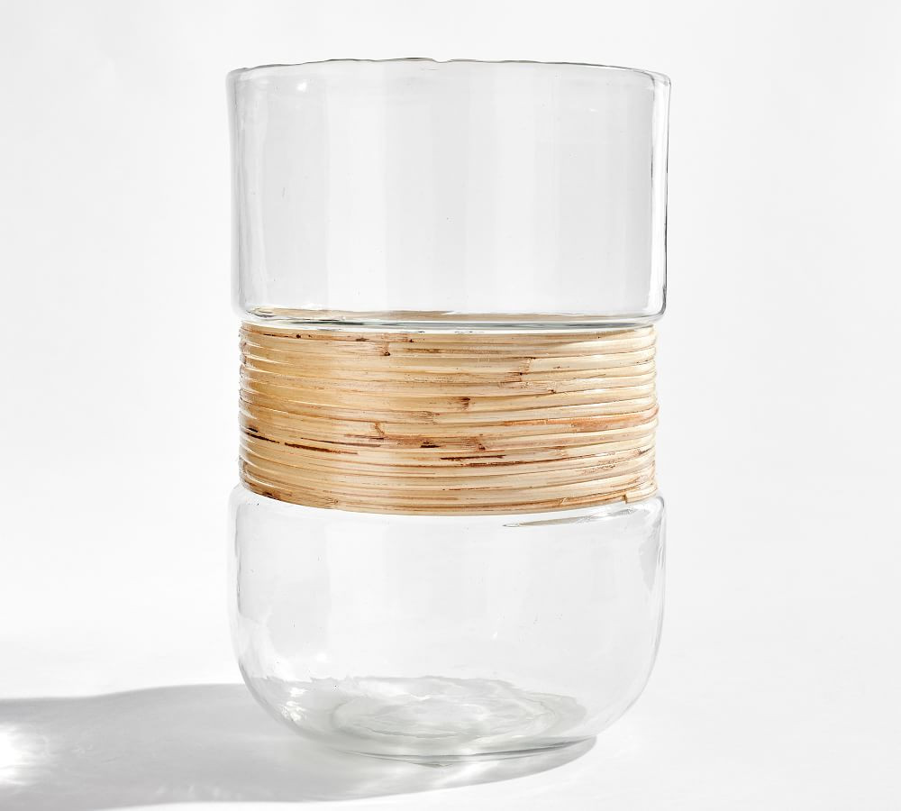 Palm Rattan Hurricane, Natural, Large 8X12 | Pottery Barn (US)