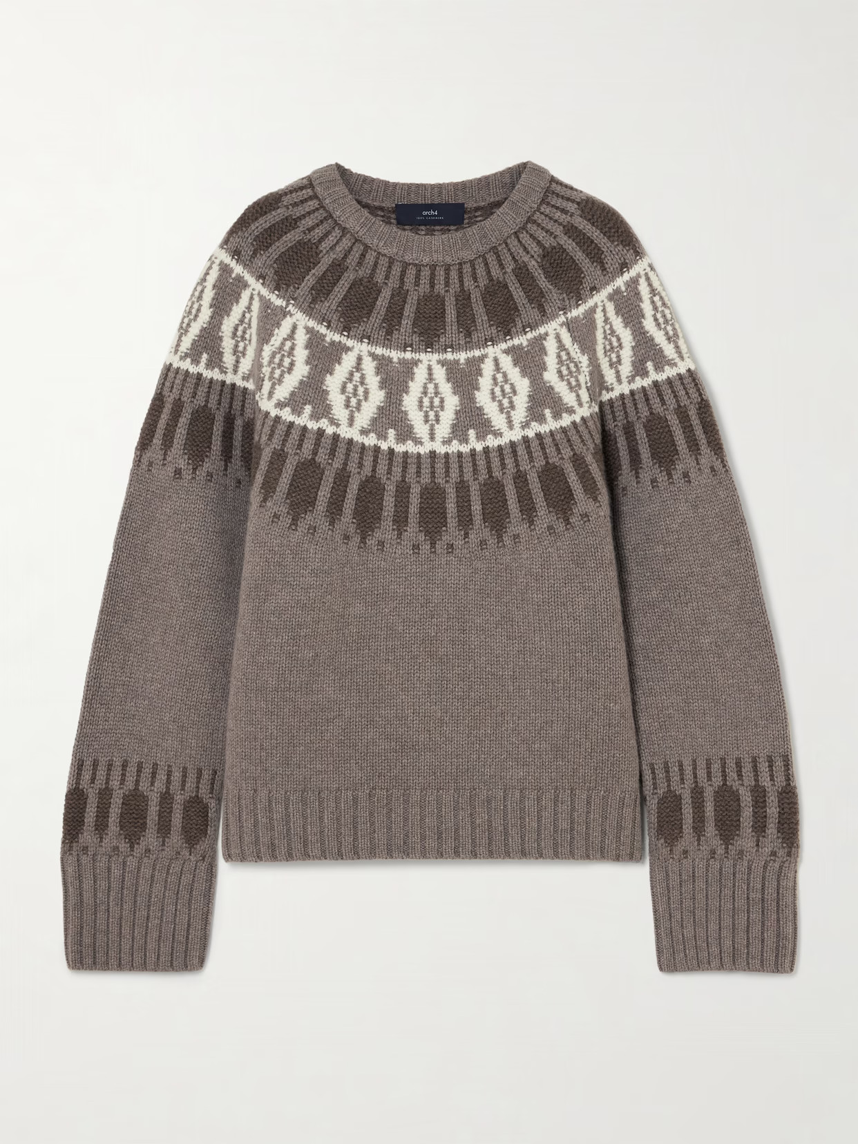 Arch4 - Jackson Fair Isle Cashmere Sweater - Brown | NET-A-PORTER (UK & EU)