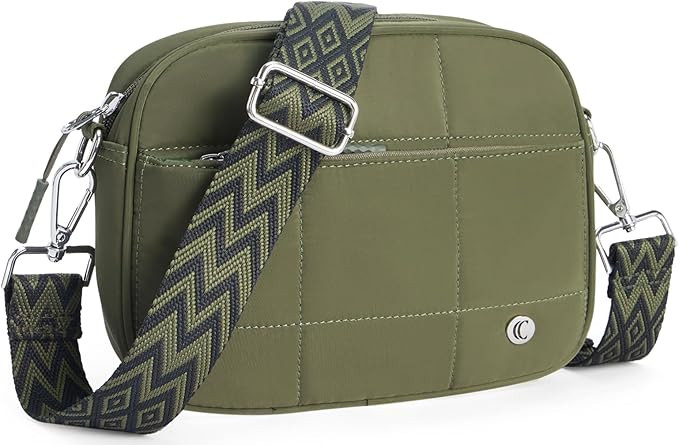 CLUCI Quilted Crossbody Bags for Women Lightweight Puffer Shoulder Bag Travel Purses with Wide St... | Amazon (US)