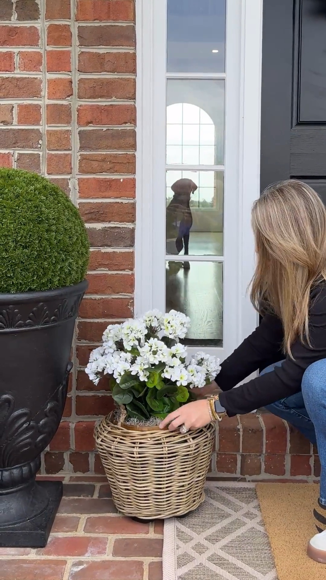A dog approved spring front porch! #LTKStyleTip 



#LTKSeasonal #LTKHome