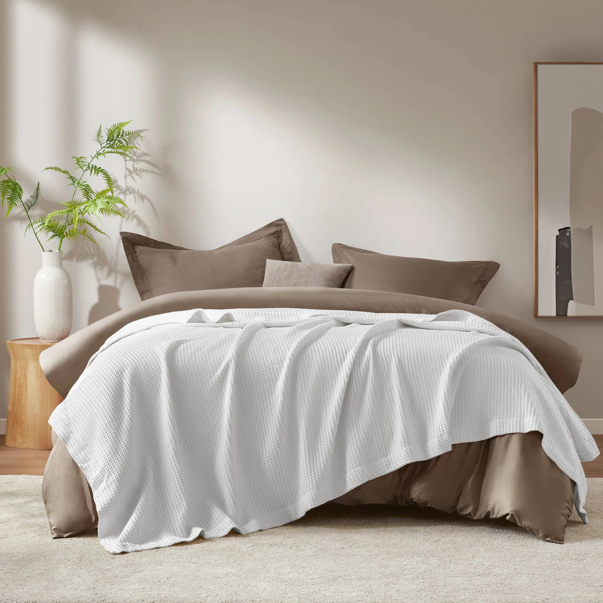 Waffle Weave 100% Cotton Blanket | Wayfair North America