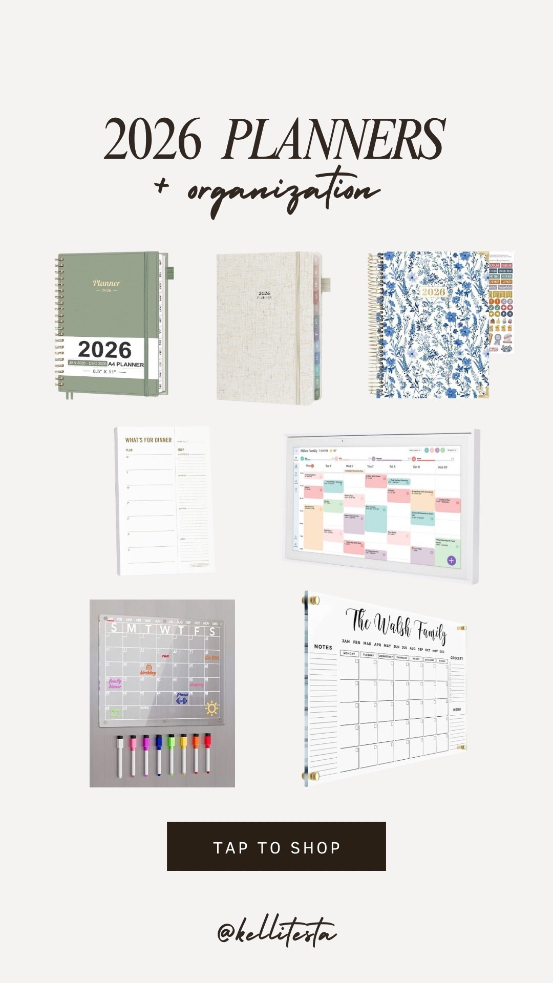 2026 planners and organization