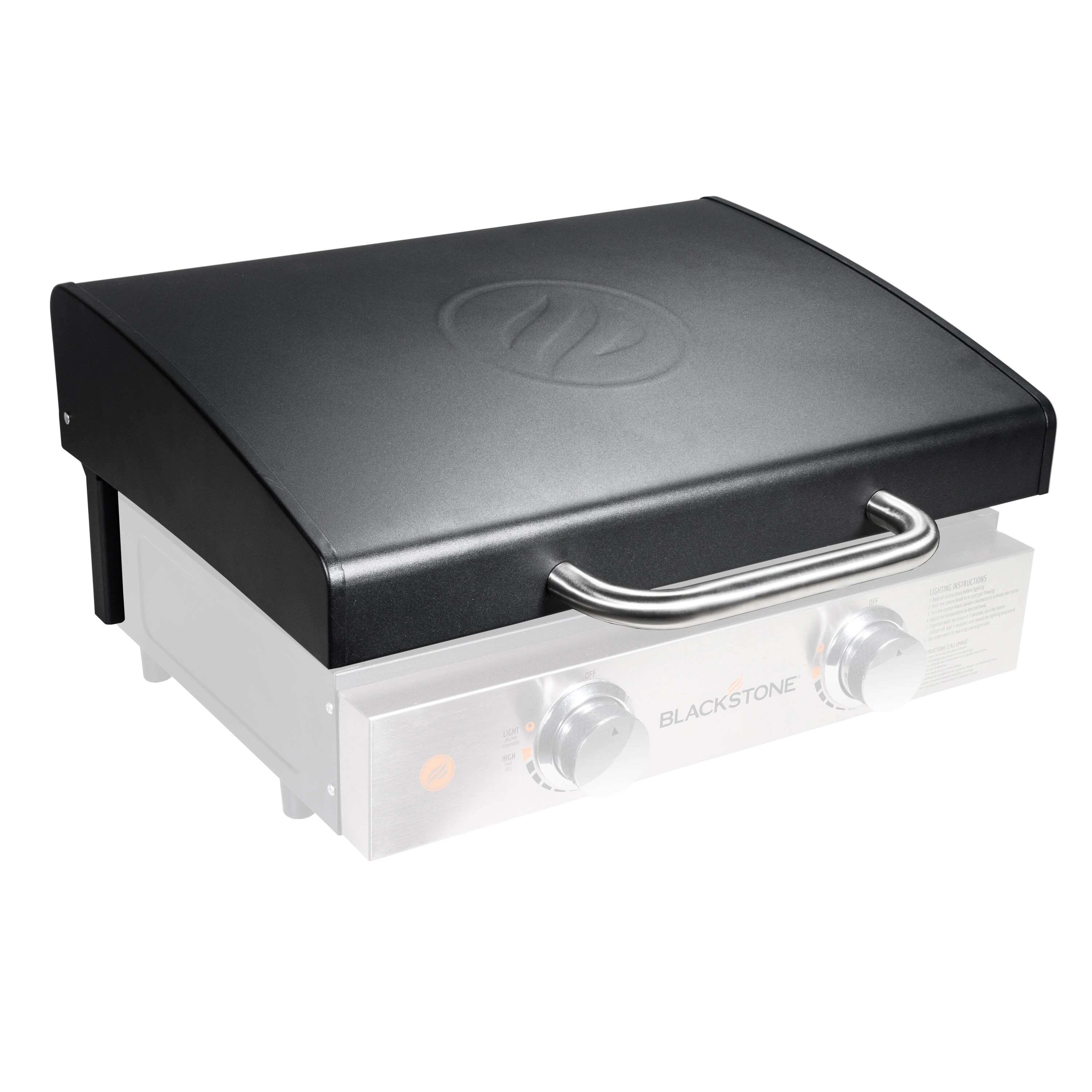 Blackstone 24-Inches W x 6.5-Inches H Black painted steel Flat top grill Cover | 5011 | Lowe's