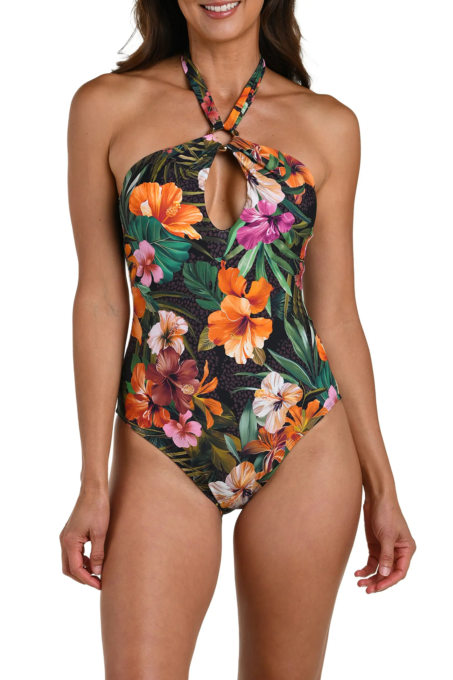 Tropical Hideaway Keyhole One-Piece Swimsuit (Women) | Nordstrom | Nordstrom