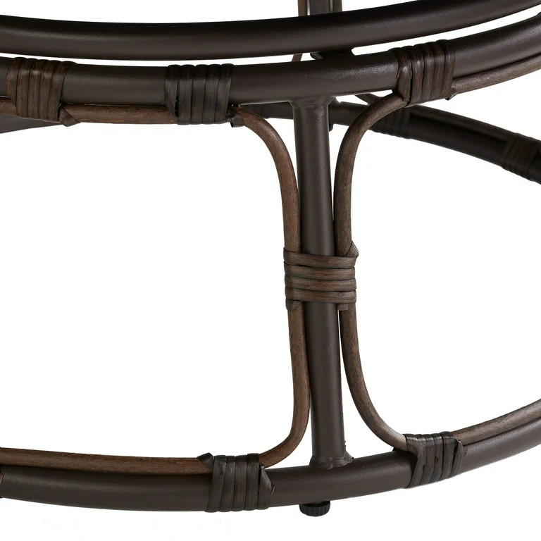 Better Homes & Gardens Papasan Chair 46" Wide, White Sherpa | Walmart (US)