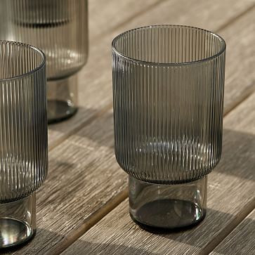 Fluted Acrylic Glassware | West Elm (US)
