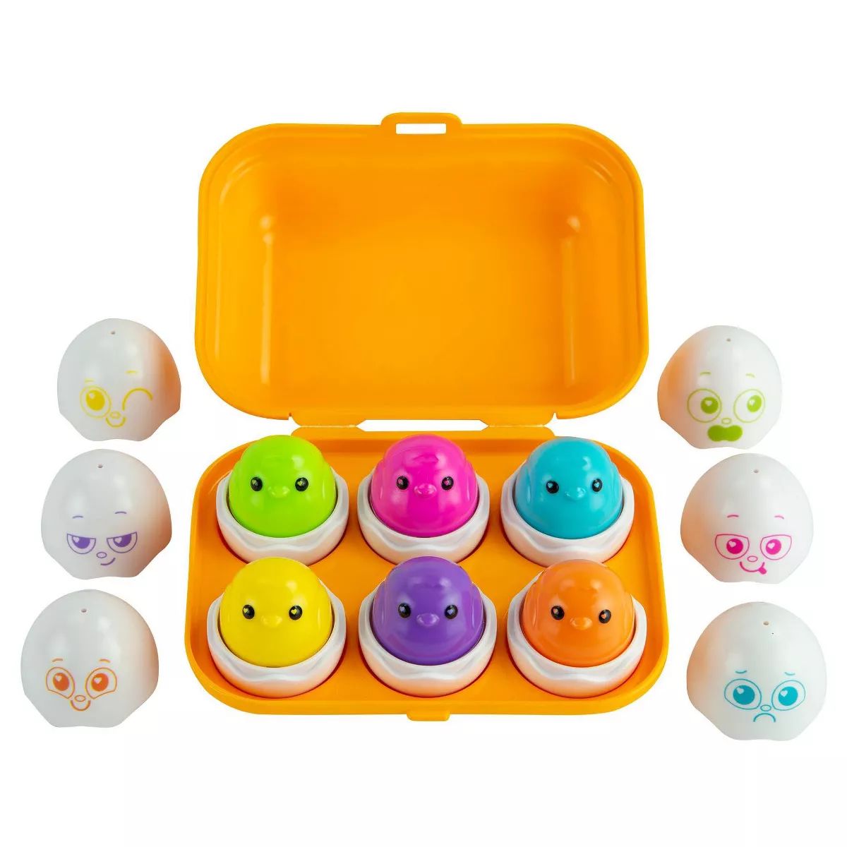 Lamaze Sort & Squeak Eggs, Shape Sorter, Color Matching Toy - 7ct | Target