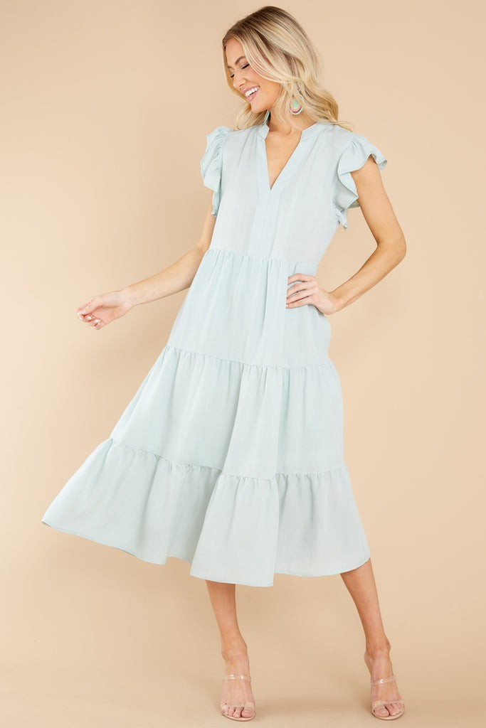 Meaningful Ways Sage Midi Dress | Red Dress 