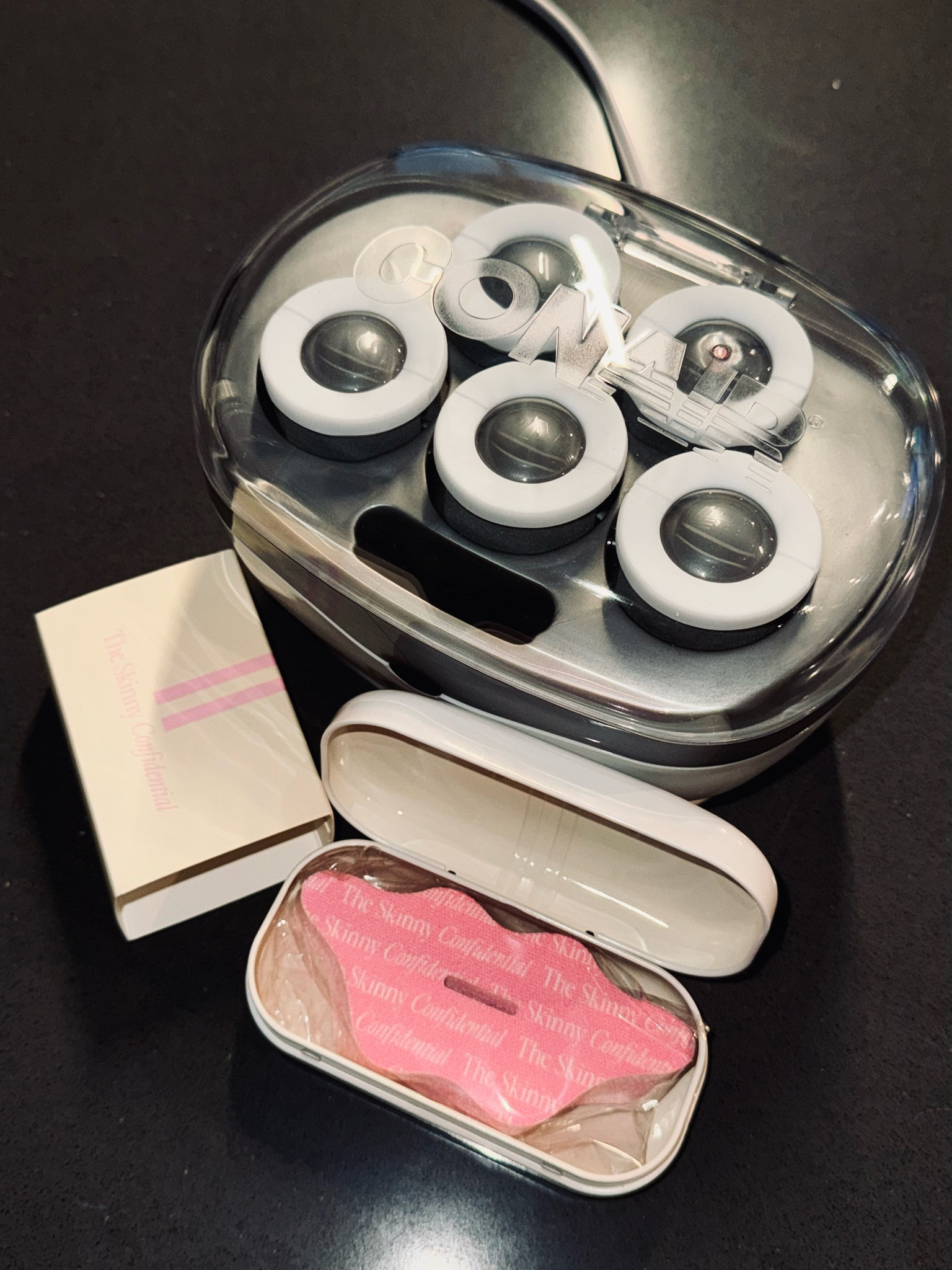 This weeks beauty buy 🩷👱🏼‍♀️✨ Conair Hot Rollers (obsessed w/ my bouncy hair today)
•Heats up in 5. Throw them in and get ready. Instant blowout. 
@theskinnyconfidential mouth tape (for better sleep & chiseled jaw) 
•Throw it on before bed to sleep with your mouth closed. Supposed to provide better sleep! 

#LTKBeauty #LTKFindsUnder100