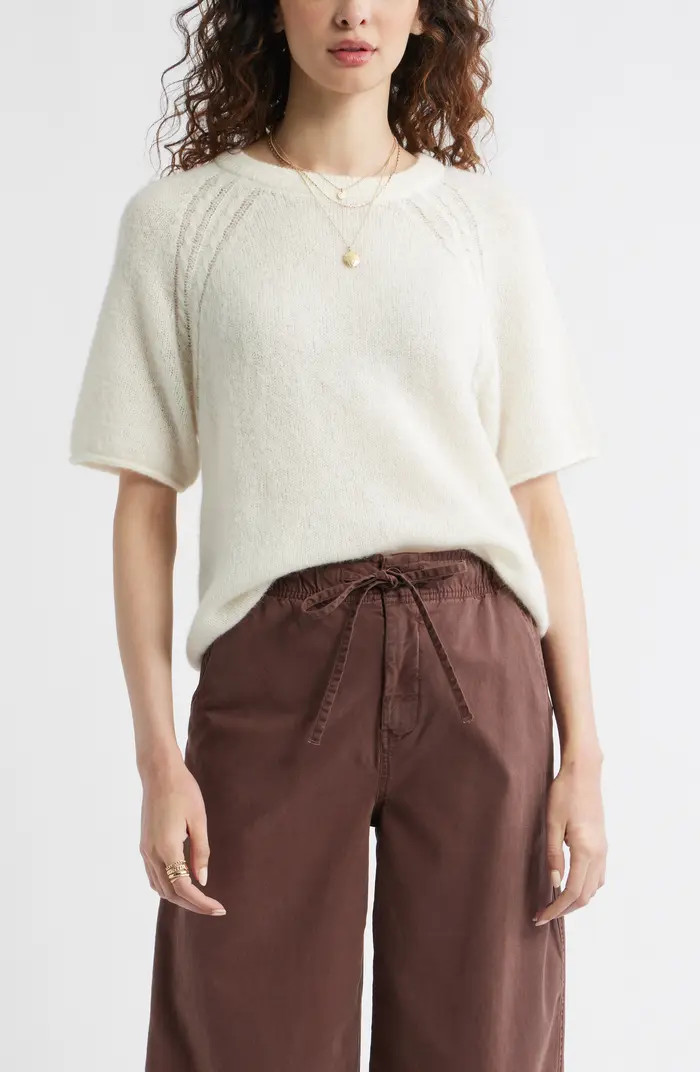 Treasure & Bond Relaxed Short Sleeve Sweater | Nordstrom | Nordstrom